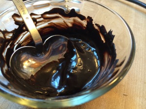 Chocolate-coffee sludge for mocha mousse @ quirkyandwonderful.wordpress.com
