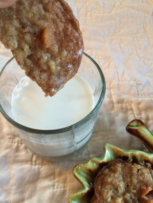 Salted Caramel Oatmeal Cookies... you'll need some milk @ quirkyandwonderful.wordpress.com