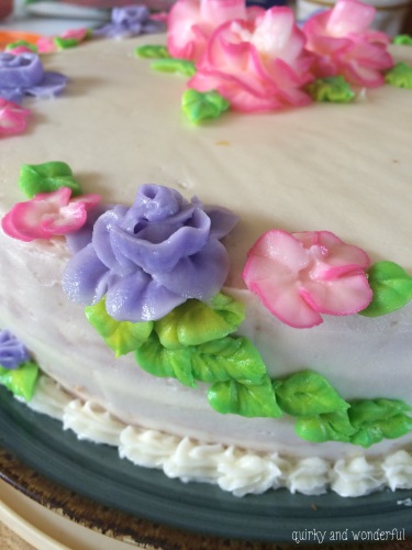 Mother's Day Flower Cake @ quirkyandwonderful.wordpress.com